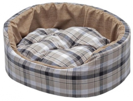 Лежанка овальная смесовая ткань 56*42*16 см Oval MF 2 10800002
