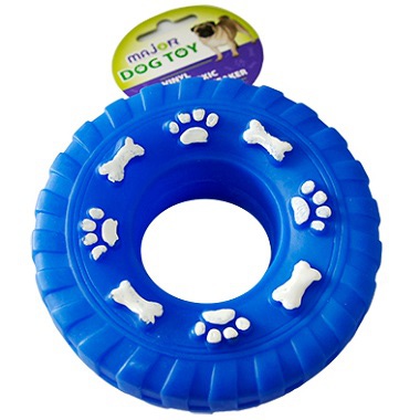 Игрушка "Колесо" с пищалкой винил 13*13*5см 02075 MAJOR