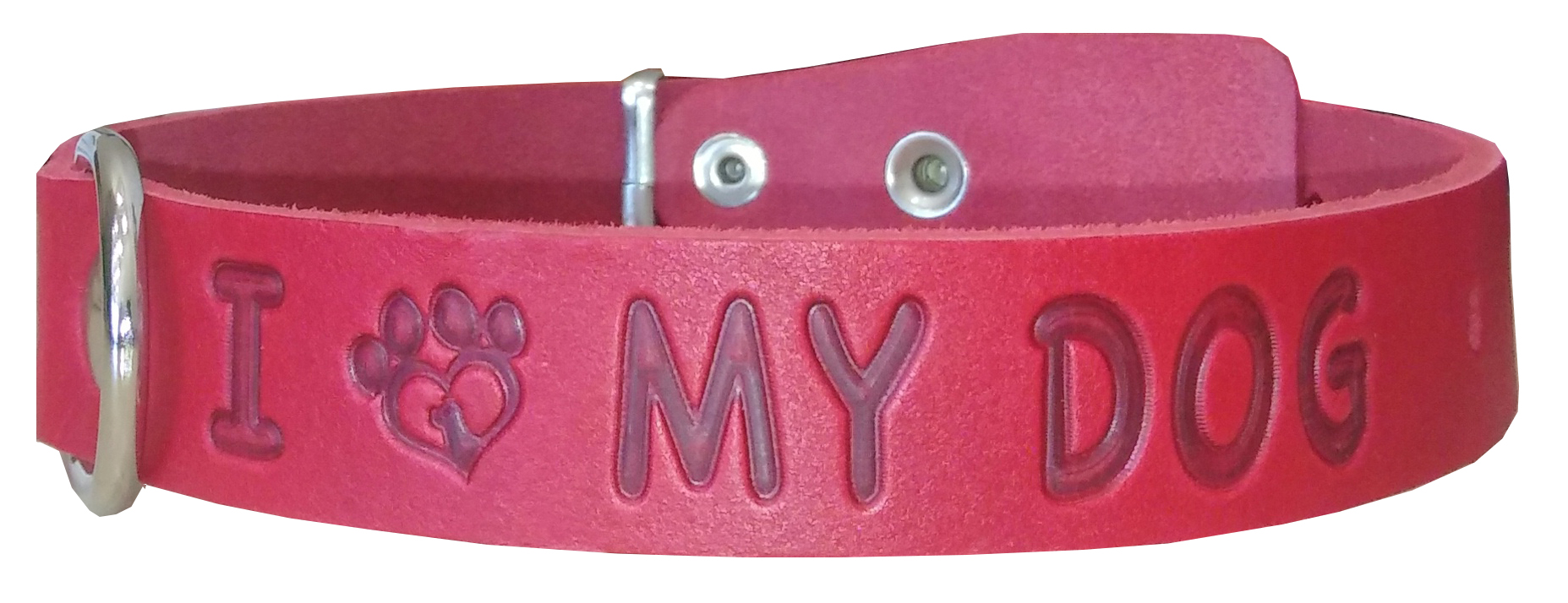 Ошейник 25 тисненый "MY DOG"(О25Т1)  Наша Ручная Работа