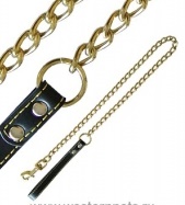 Поводок-цепочка бронзовая с ручкой 2 мм*100 см SHX2010  (250045)