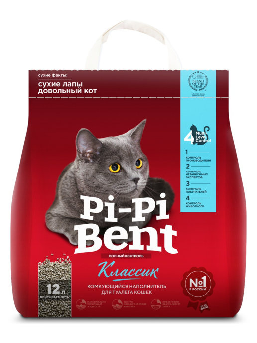 Наполнитель Pi-Pi-Bent (ПИ-ПИ-БЕНТ)  Классик 5 кг