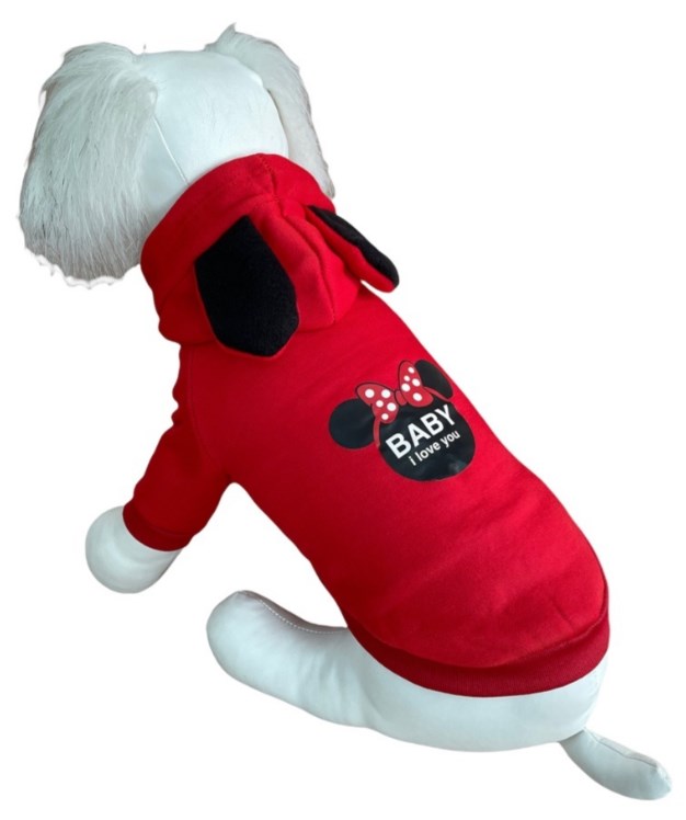 Толстовка "Mouse baby", красный, XXL / Pet Feshion