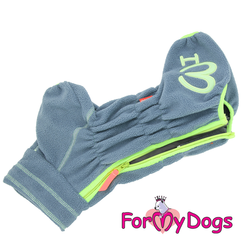 FOR MY DOG Комбинезон флисовый серый для мальчиков (14) FW727-2019 