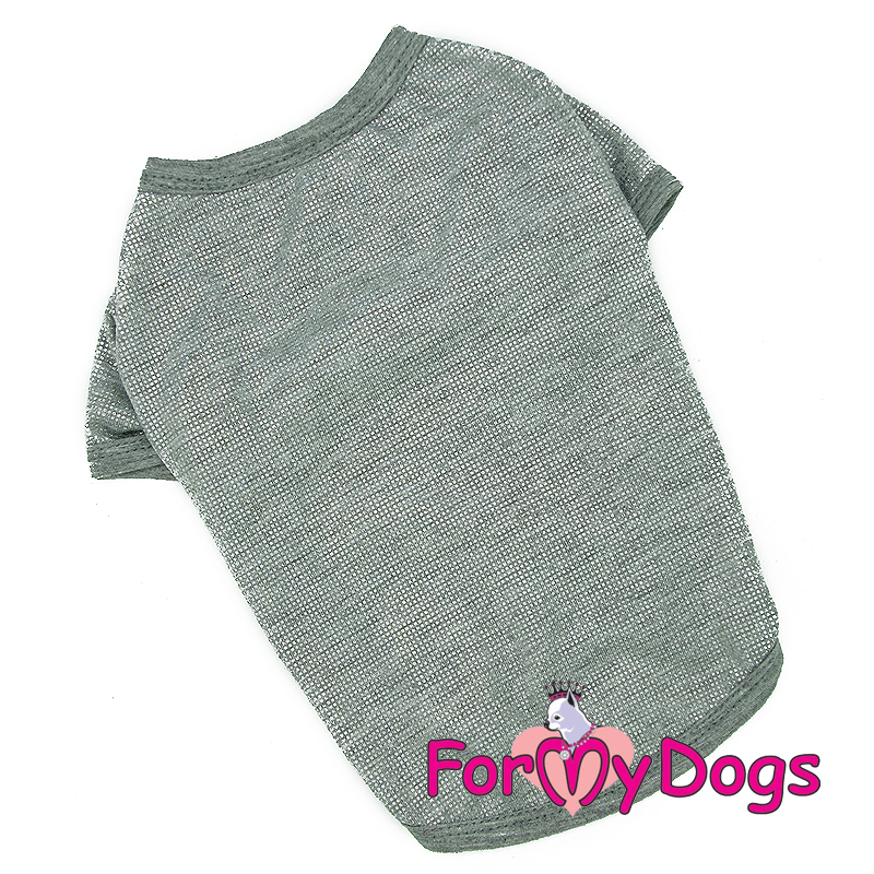 FOR MY DOGS Футболка серебро р-р 10