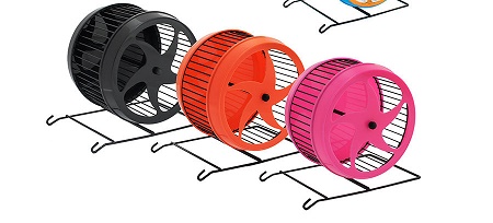 Колесо для грызунов "Звездочка" D160, ширина 10,5 см на металл. подставке 3301 ТМ "Дарэлл"