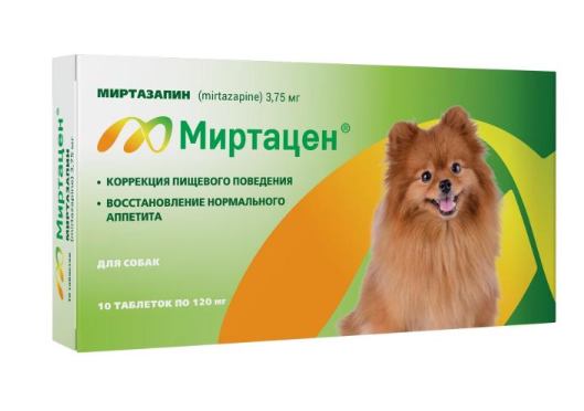 Миртацен, 3,75 мг таблетки №10, для собак, Апиценна