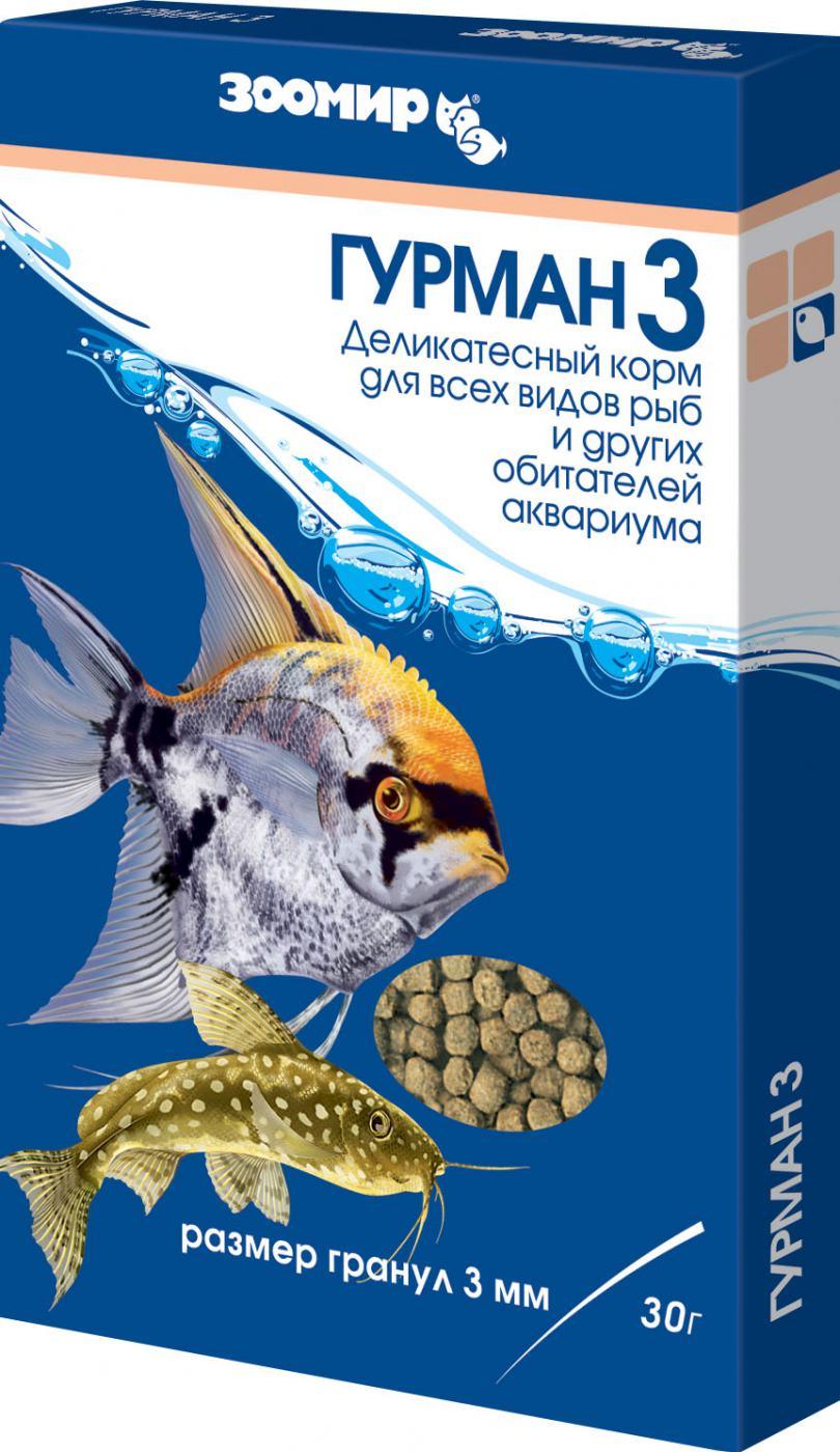 Зоомир гранулированный Гурман 3мм  30 г 493128