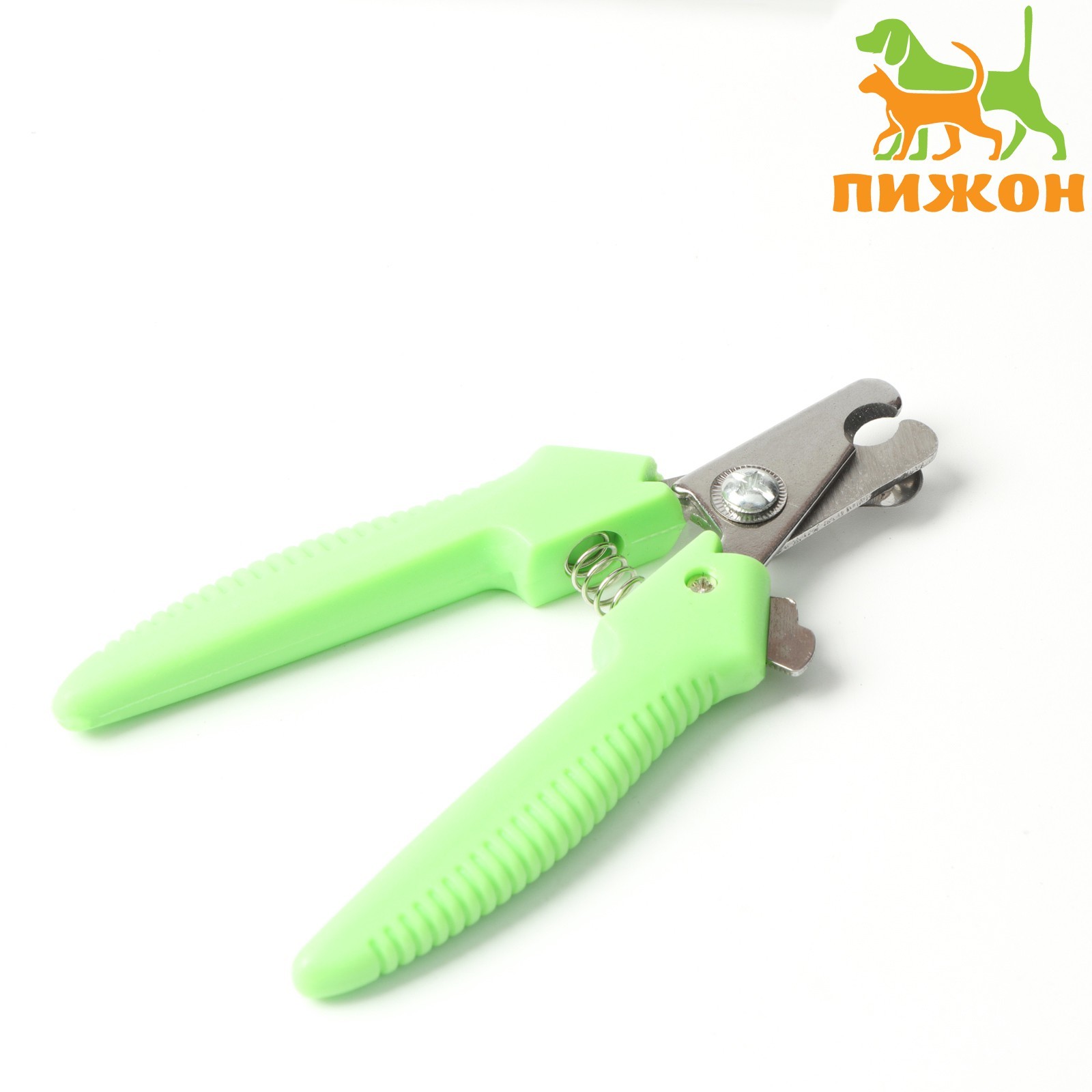 Когтерез боковой малый с прямыми ручками, отверстие 9 мм, зелёный   6960828