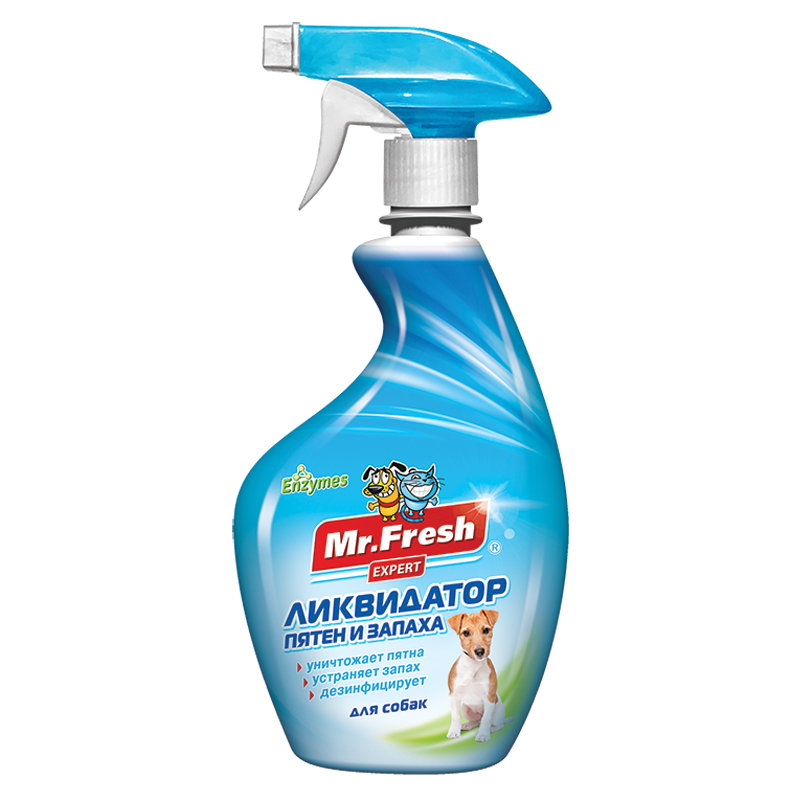 MrFRESH Спрей Эксперт Ликвидатор 3 в 1 пятен и запаха для собак 500 мл F404 (Неотерика)Экопром