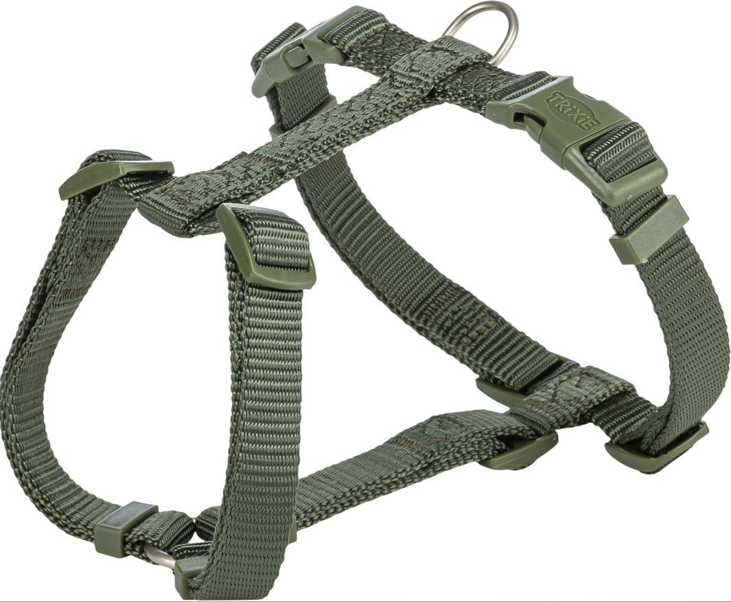 Шлейка Premium H-harness, M–L: 52–75 см/20 мм, оливково-зеленый 203433 Trixie