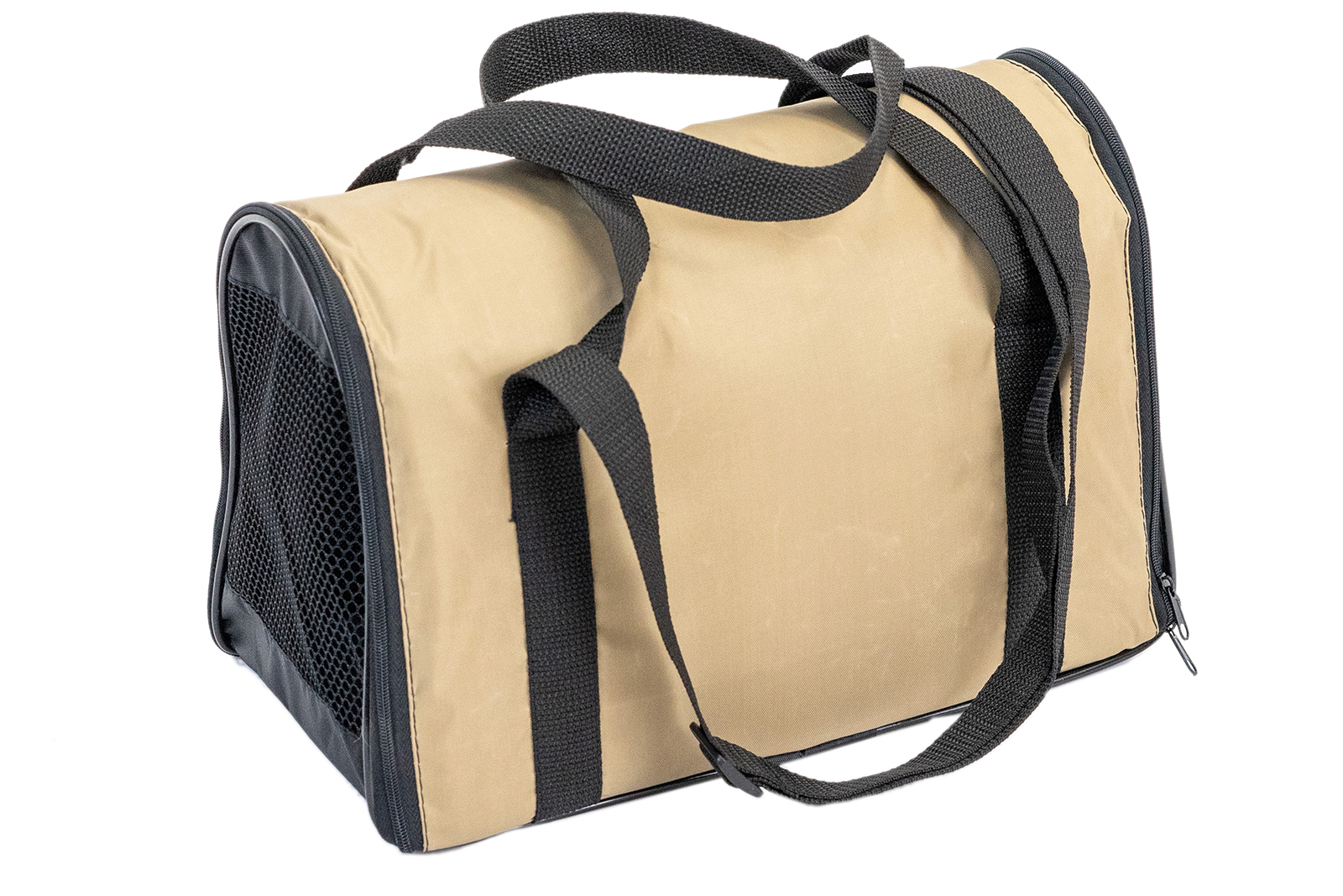 ЧИП Сумка-переноска КОНВЕРТ-ТУННЕЛЬ №3 расклад. с карманом и ремнем 45*28*30см, бежевая