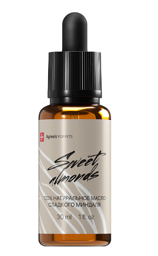 Agree`s for pets Sweet almong Масло для шерсти сладкий миндаль, 30 мл