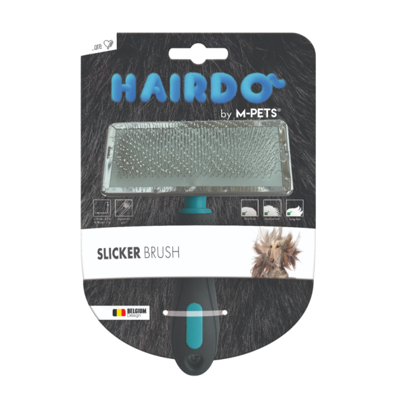 Щетка-сликер (пуходерка) SLICKER BRUSH, 12х18 см M-PETS