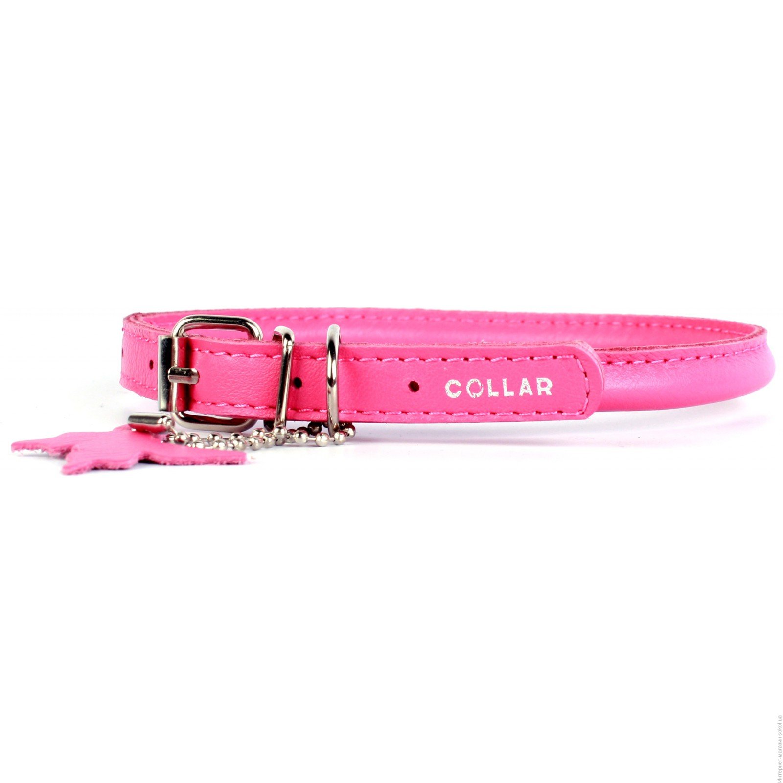 Ошейник "Collar Glamour" круглый для длинношерстных собак 13 мм*45-53 см розовый 35077