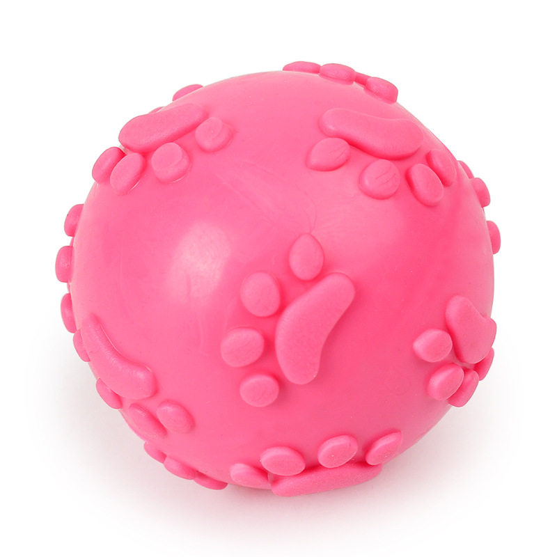 Игрушка резиновая Мяч лапка,6 см, Mr PET
