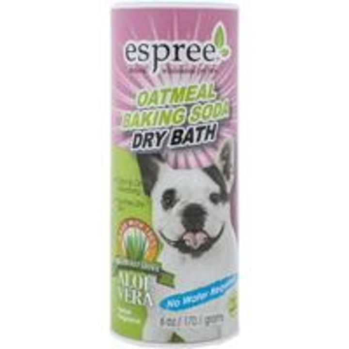 Сухой шампунь-пудра "Овес и сода" для собак и кошек, Oatmeal Baking Soda Dry Bath 6oz, 170 ESP01623