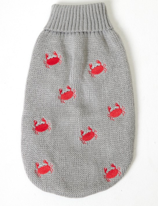Свитер для собак "Крабы" Размер S 25 см LMK-H158  Lion