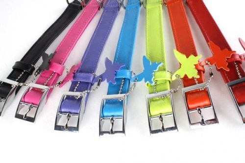 Ошейник Collar Glamour без украшений  (ш. 10 мм, дл. 18-21 см) зеленый 32005