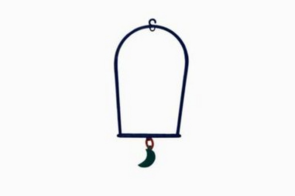 Качели для попугая с месяцем 5020