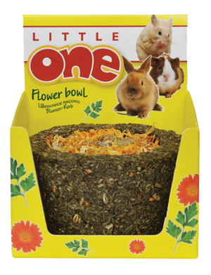 LITTLE ONE Лукошко цветочное. Лакомство-игрушка для всех видов грызунов 120 г