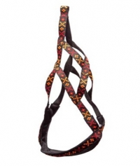 Ездовая шлейка  жаккард красный с рис. 65/75 см*30 мм р-р XXL Dream Sled Dog 34308055