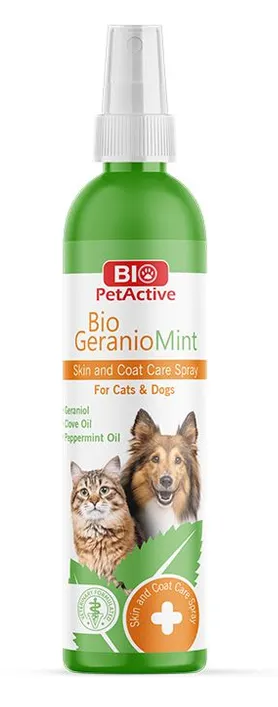Спрей Bio Geraniomint  для ухода за кожей и шерстью кошек и собак, 100 мл BioPetActive