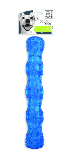 Игрушка для собак SQUEAKY Stick палочка 27,3х5 см, голубая