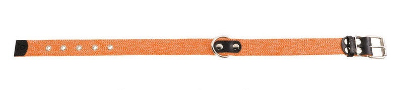 Ошейник х/б тесьма "CoLLaR" ( шир 35 мм, дл 51-63 см) оранж 02634