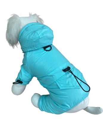 Pet Feshion Комбинезон "Луноход" подклад флисовый бирюзовый унисекс S 