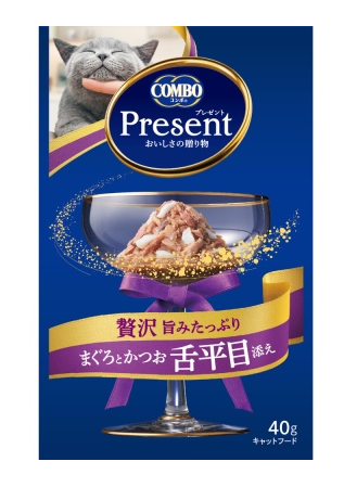 COMBO Present Тунец Бонито с тихоокеанским палтусом в собственном соку 40гр