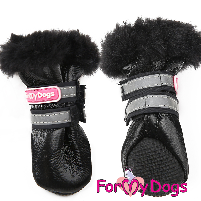 FOR MY DOG Сапоги зимние черные ц/кр (4) FMD651-2019 BL