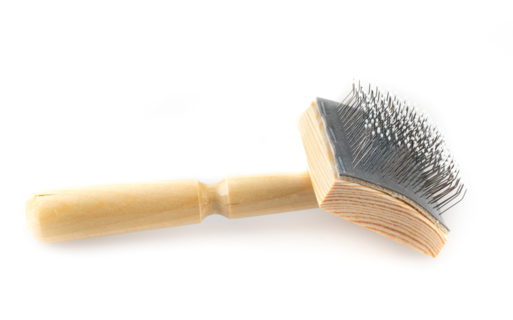 Пуходерка "ВАКА" деревянная для кошек и собак без рамки с каплями 92866