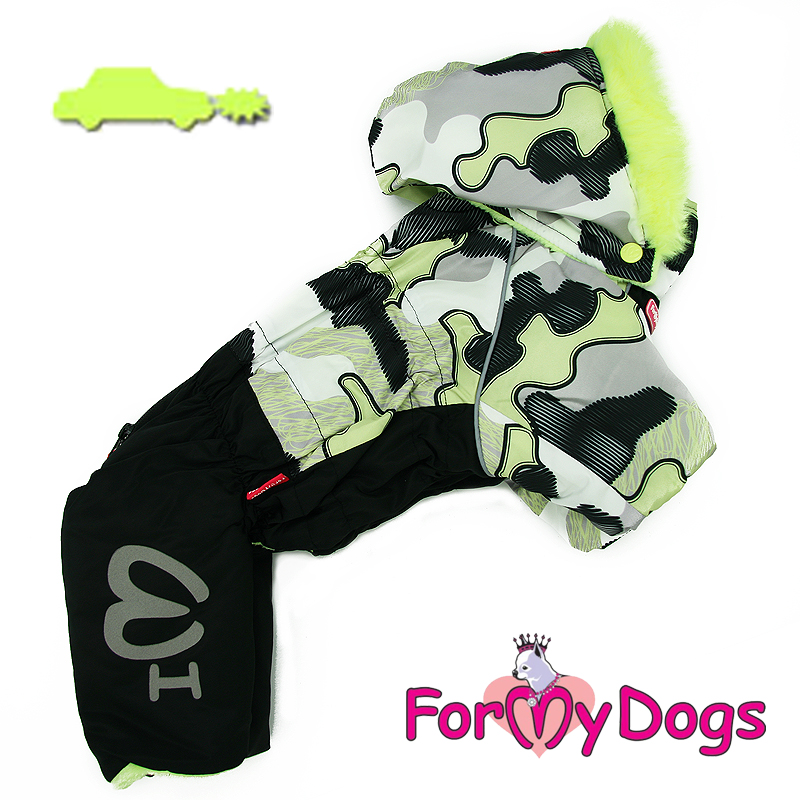 FOR MY DOGS Комбинезон хаки/желтый для мальчиков р-р 20