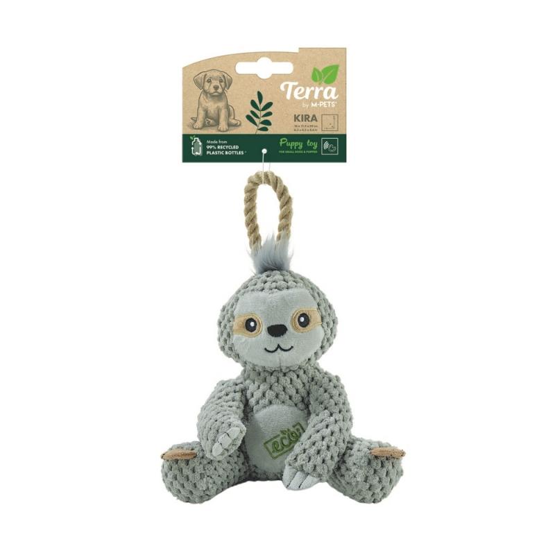 Игрушка мягкая для щенков TERRA KIRA, ленивец, 22 см, MPets