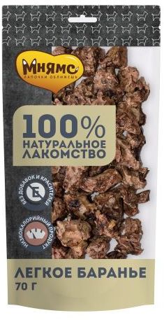 Мнямс лакомство для собак Легкое баранье 70 г
