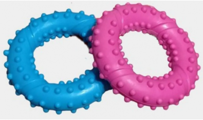 Игрушка резиновая "Кольцо с шипами"  7  см (6) RT 018