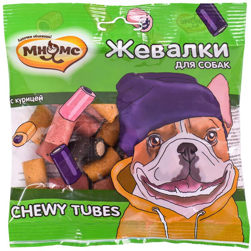 Мнямс лакомство для собак "Жевалки CHEWY TUBES" с курицей 704185
