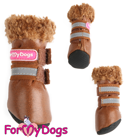 FOR MY DOG Сапоги зимние коричневый ц/кр (5) TDSH0010-2022