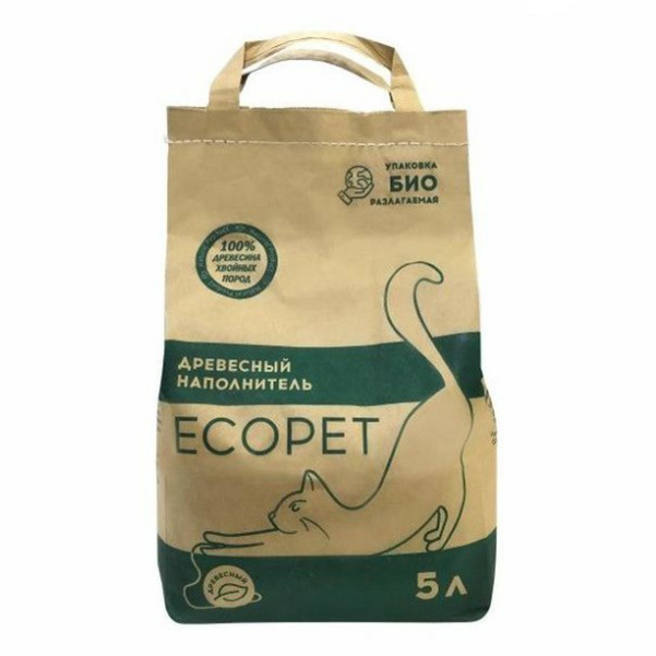 Наполнитель ECOPET древесный 5 л 