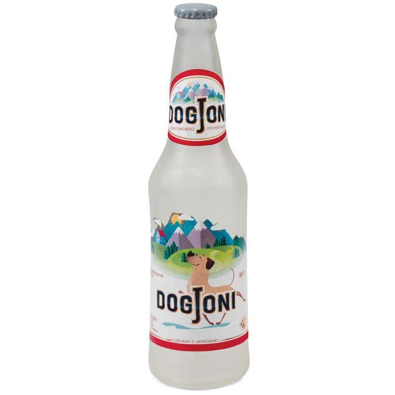 Игрушка "Бутылка-DogJoni" для собак из винила 24 см Triol