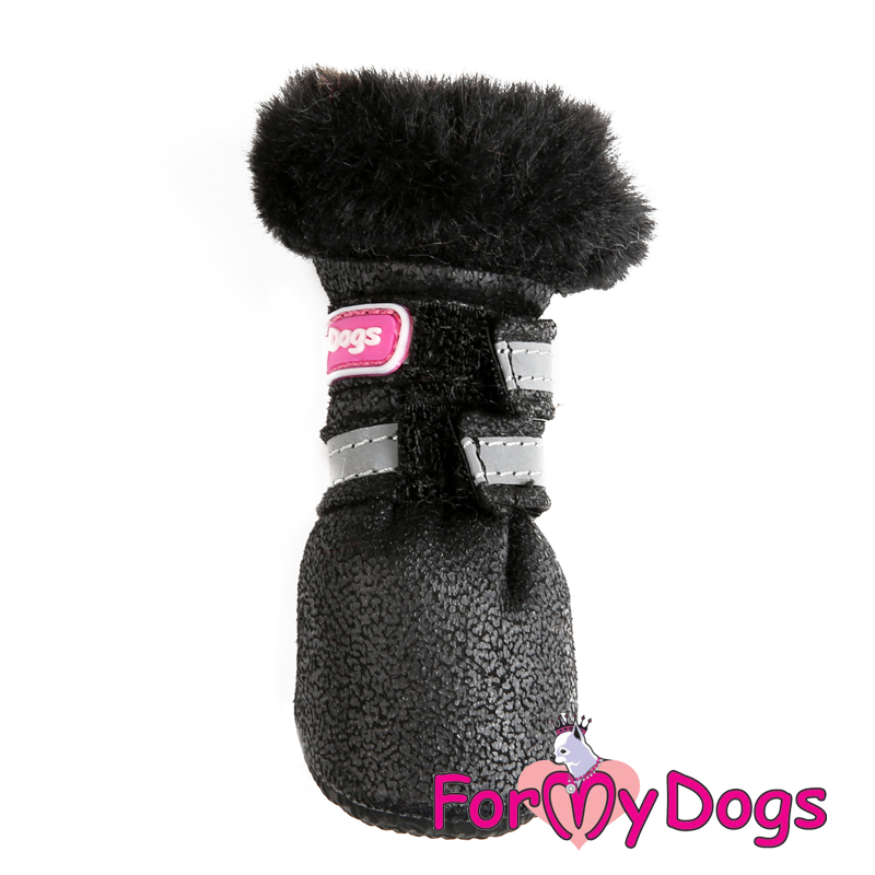 FOR MY DOG Сапоги зимние черные ц/кр (4) FMD674-2021