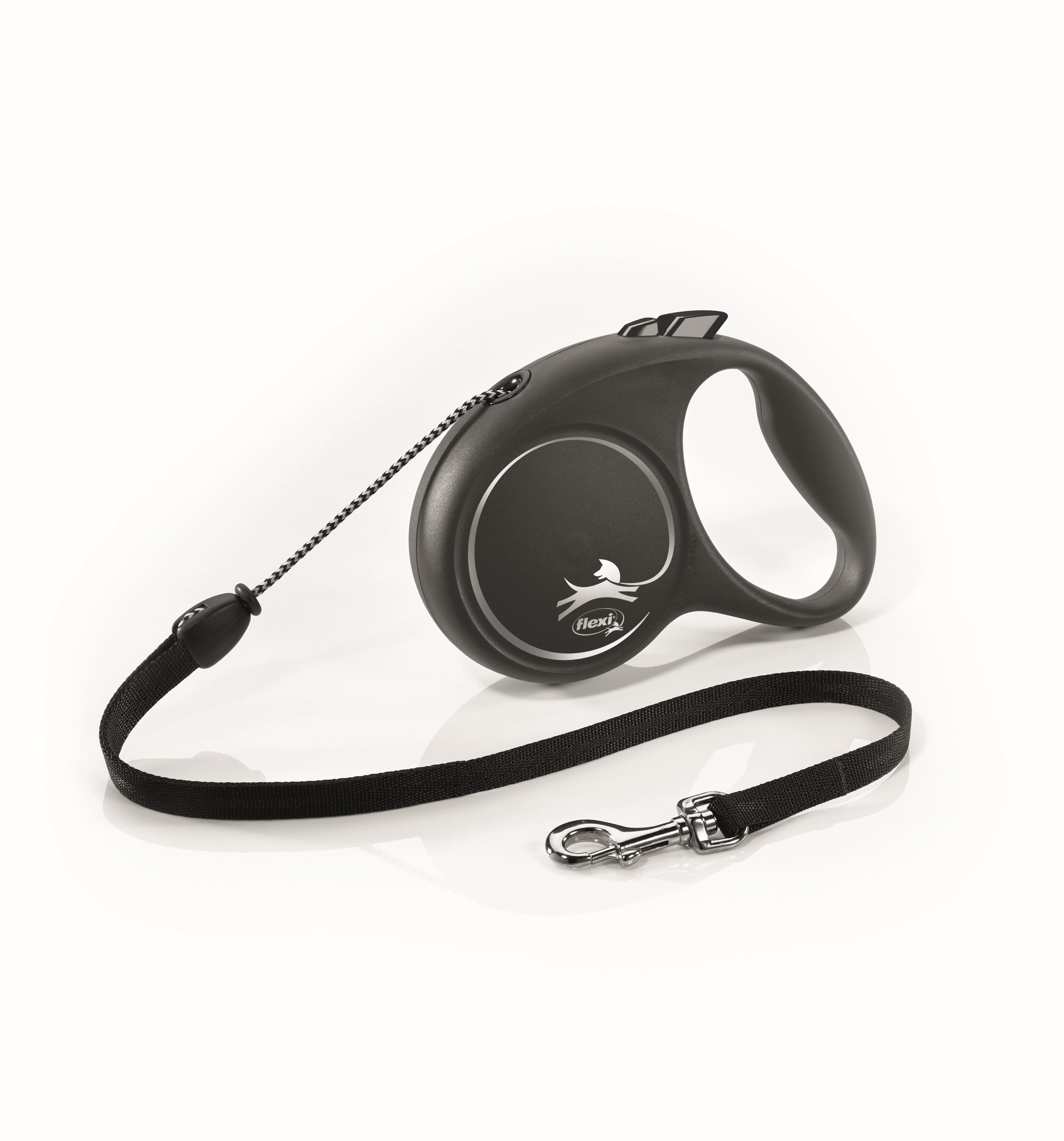 FLEXI Рулетка BLACK DESIGN М трос 5 м до 20 кг серебряный  56218F