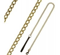 Поводок-цепочка с ручкой золотой HYL16120  1,6 мм*120 см Buddy