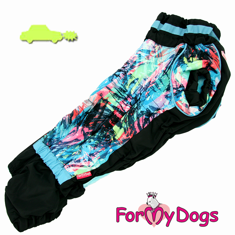 FOR MY DOGS Комбинезон черно/голубой для мальчиков р-р TM1