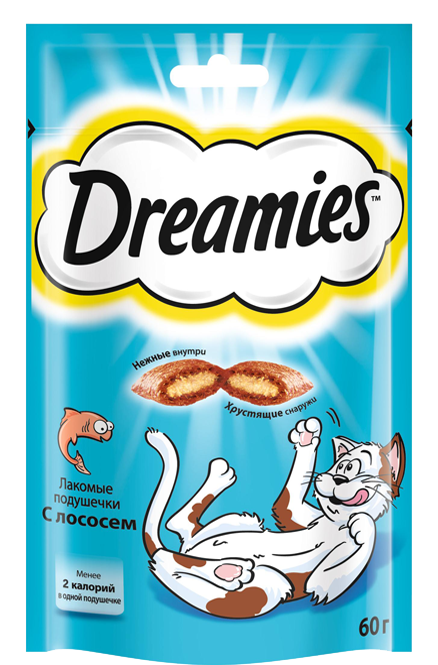 Dreamies с лососем 60 г 10140148