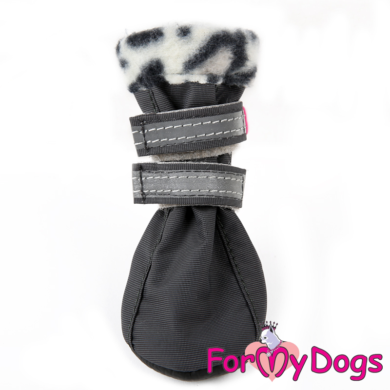 FOR MY DOG Сапоги на флисе Лео ПВХ т.серые  (2) FMD626-2018D.Grey