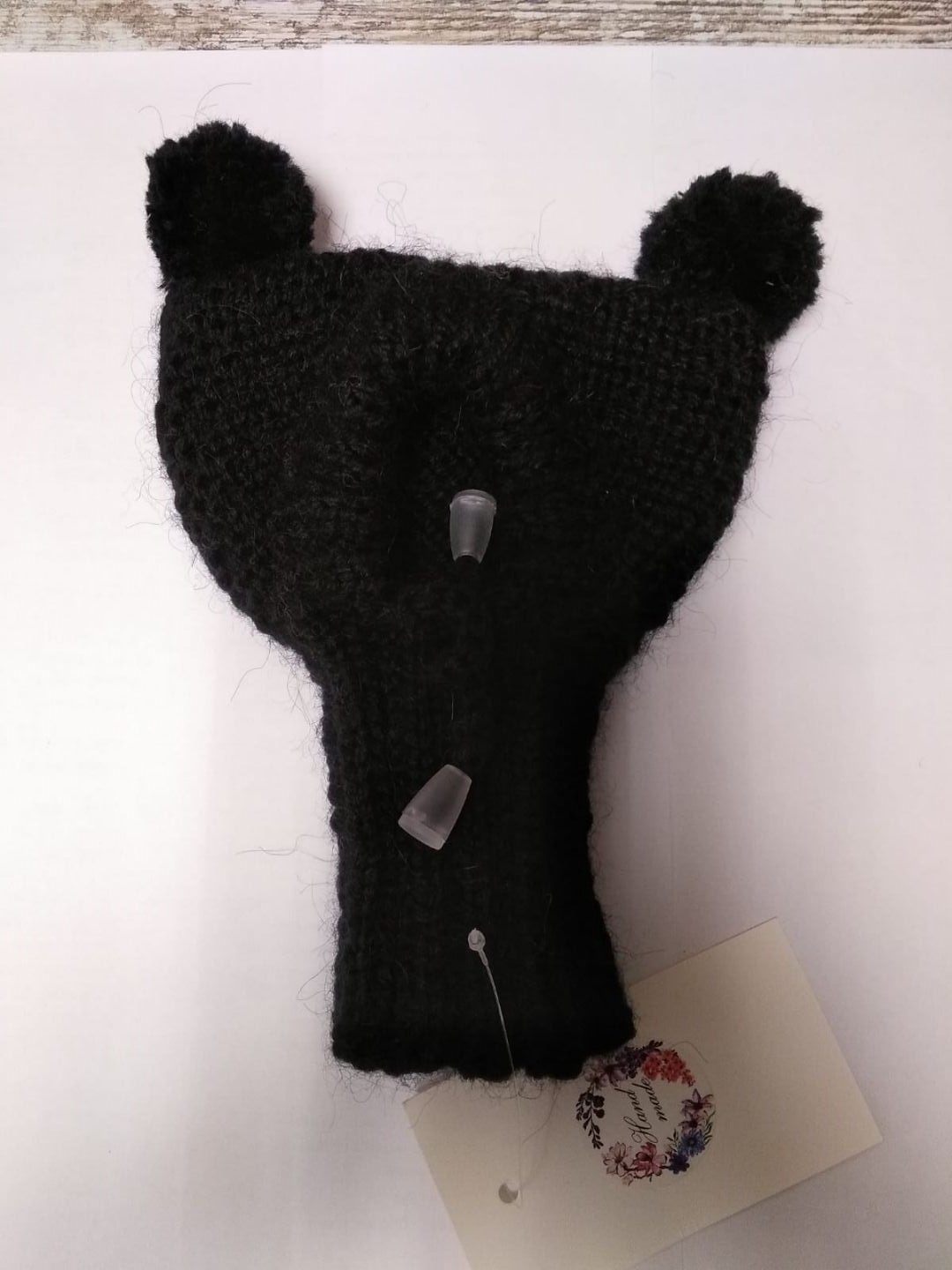 Шапка черная Hand made