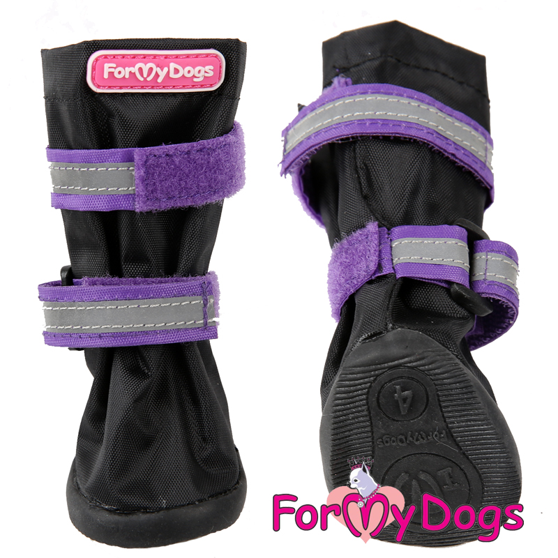 FOR MY DOG Сапоги РП черно/фиолетовые (2) FMD654-2020 Bl/V