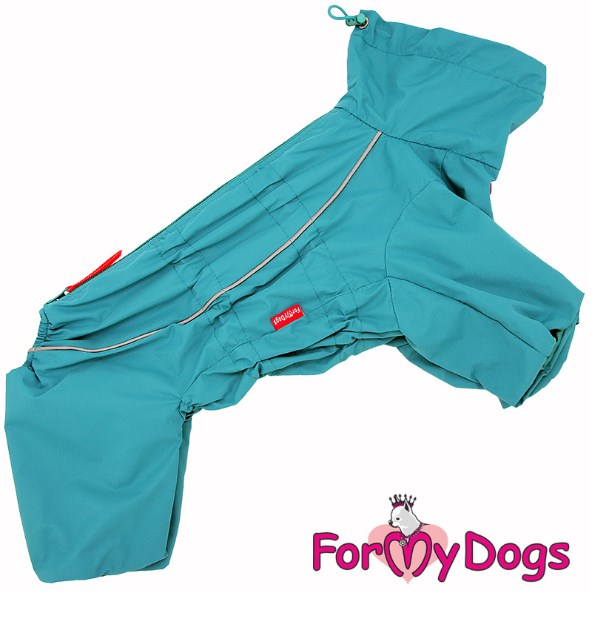 FOR MY DOG Дождевик зеленый на шёлке для мальчиков р-р10 TDSS0034-2024 M
