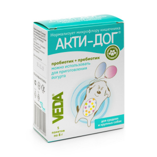 Акти-Дог функц.корм д/с средних и крупных пород (5 пак*8г)